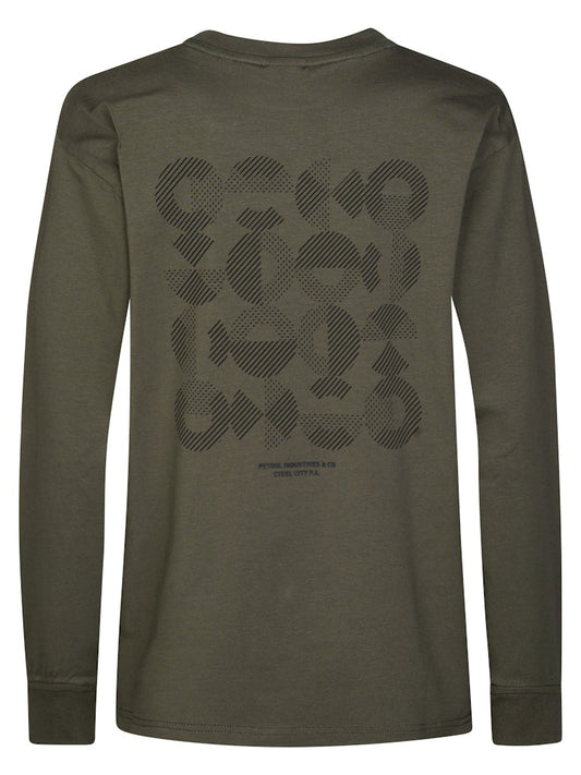 T-shirt manches longues imprimé all-over garçon Petrol Industries - Beluga