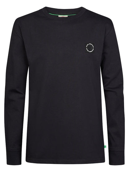 T-shirt manches longues col rond garçon Petrol Industries - Deep Black
