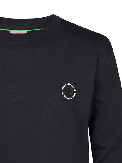 T-shirt manches longues col rond garçon Petrol Industries - Deep Black