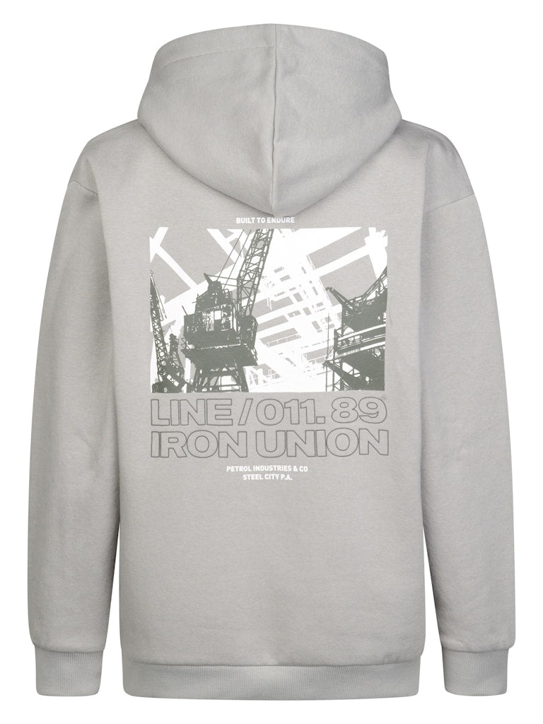 Sweat-shirt à capuche garçon Petrol Industries - Ice Grey