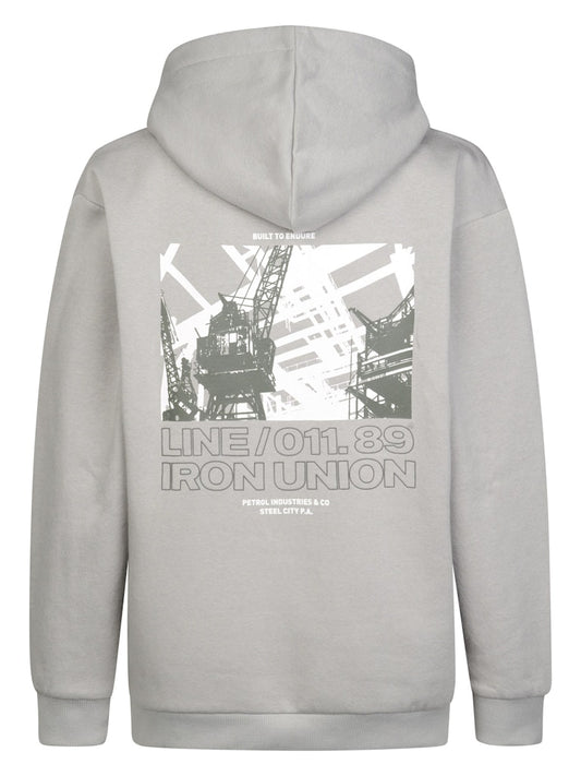 Sweat-shirt à capuche garçon Petrol Industries - Ice Grey