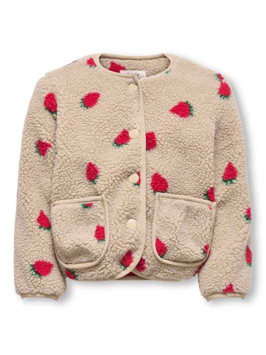 Vestes Kids mini girl Kmghoky l/s teddy jacket otw noos