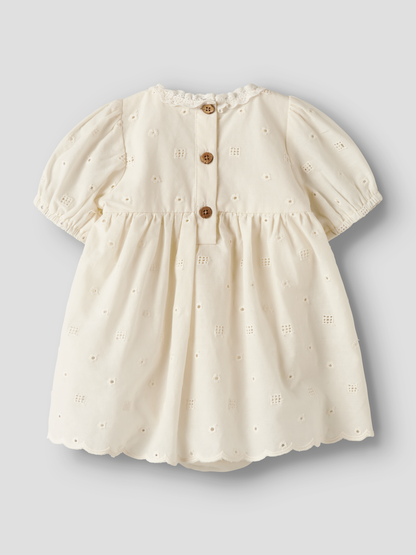 Robe midi bébé fille Lil' Atelier - Flores Lait de coco