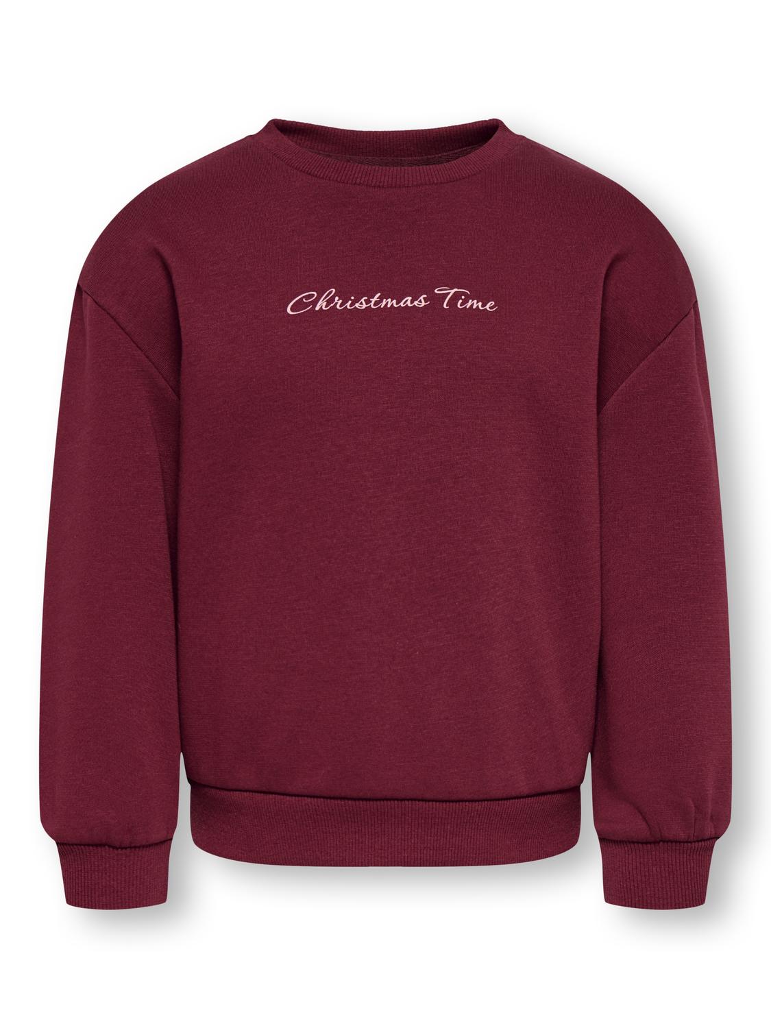 Sweat-shirt-Kids mini girl-Kmgelfie ls xmas boxy o-neck box swt