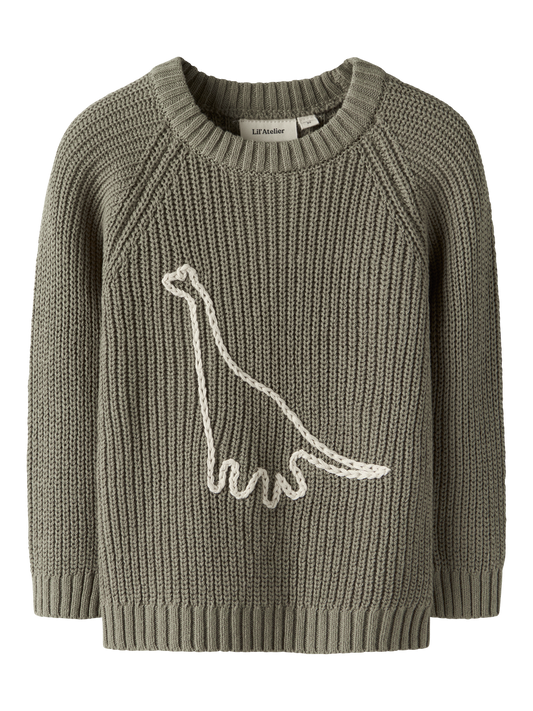 Haut en tricot Lil' atelier mini Nmmemlen emb knit lil