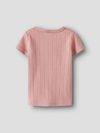 T-shirt fille Lil' Atelier - Falina Misty rose