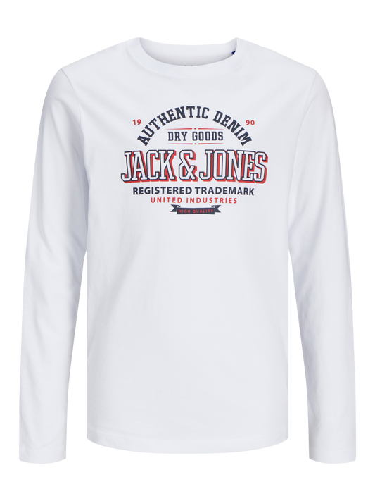 T-shirts Jack&jones mini Jjelogo tee ls o-neck 2 col sn mni