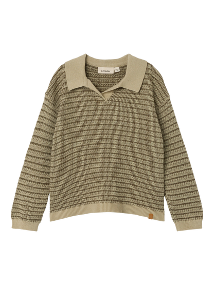 Polo en maille Lil' atelier mini Nmmbarker ls knit polo lil