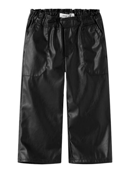 Pantalons Name it mini Nmfrockana pu wide pant