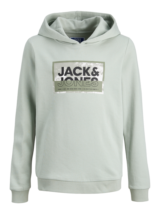 Sweat-shirt Jack&jones mini Jcologan print sweat hood sn mni
