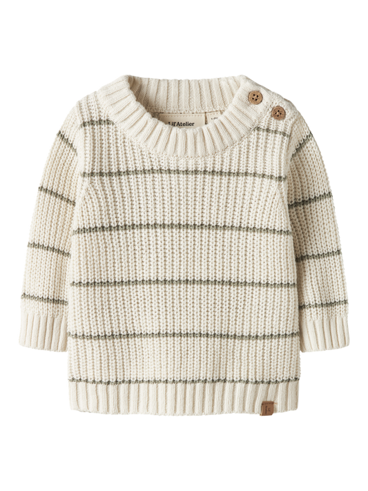 Haut en tricot Lil' atelier baby Nbmemlen ls knit stripe lil