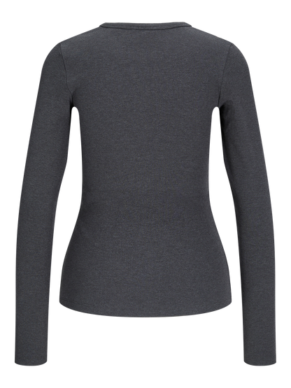 T-shirt côtelé manches longues fille JJXX - Freya
