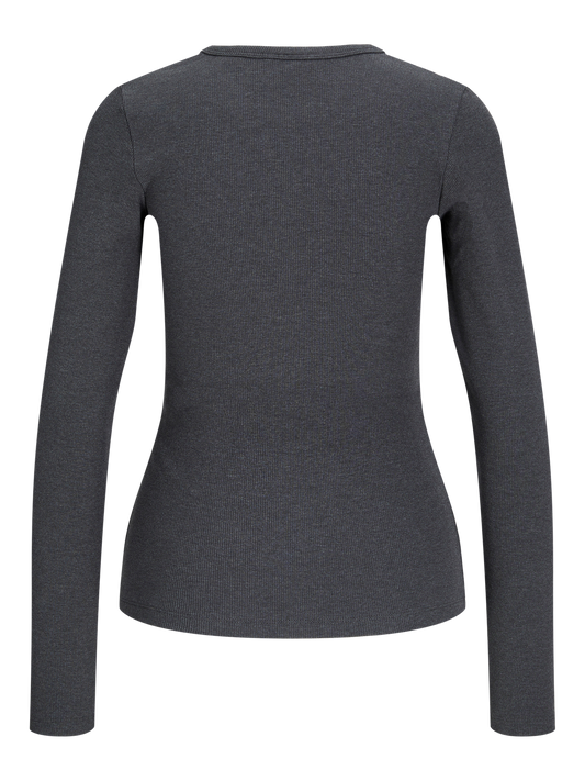 T-shirt côtelé manches longues fille JJXX - Freya