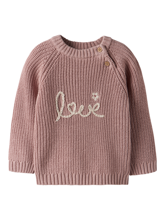 Haut en tricot Lil' atelier baby Nbfemlen emb ls knit lil