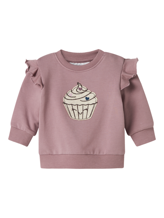Sweat-shirt Name it baby Nbfnilda ls sweat bru
