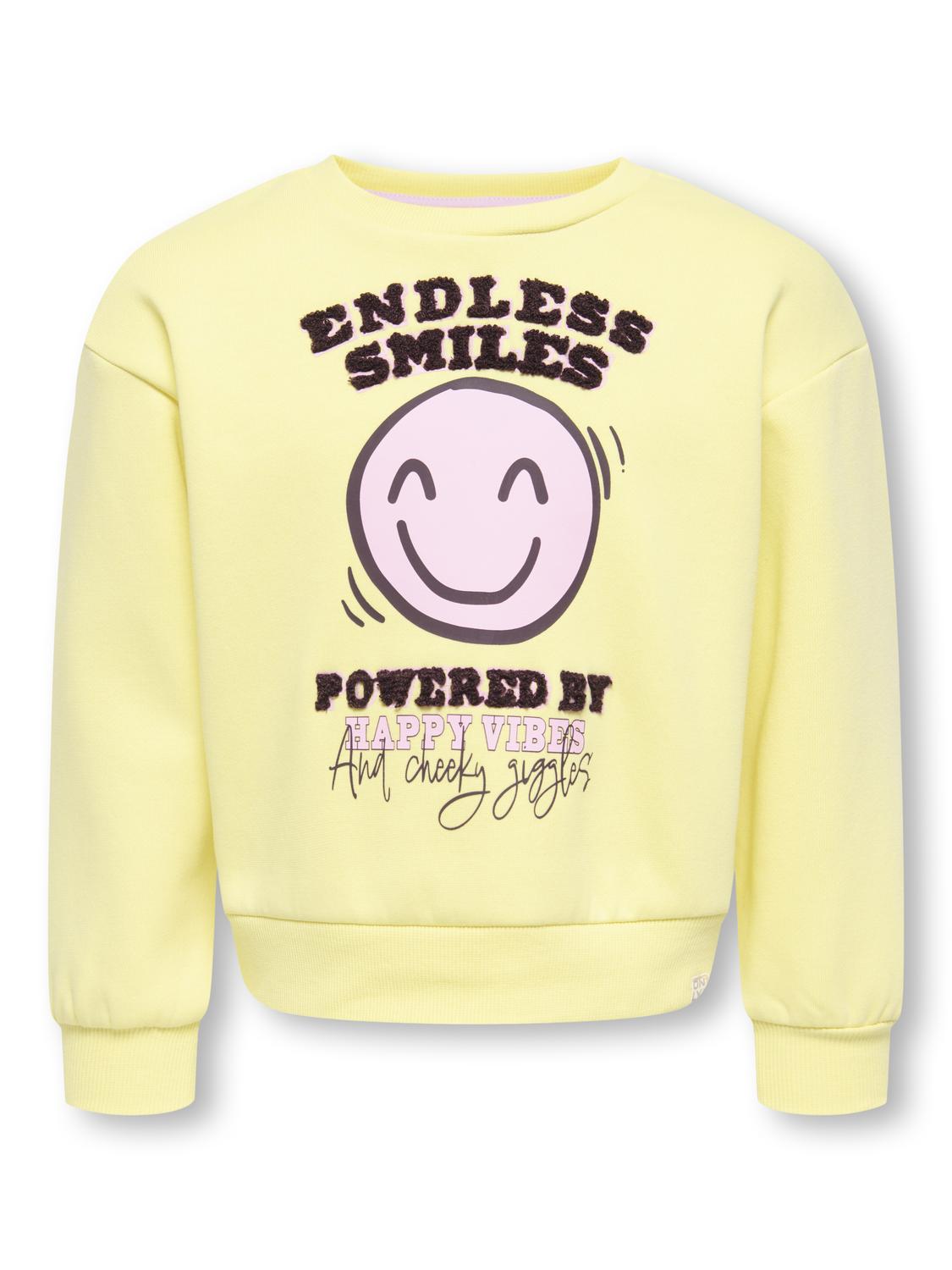 Sweat-shirt col rond boxy fille Kids Mini Girl - Sophia