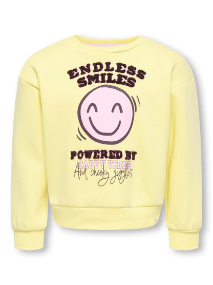 Sweat-shirt col rond boxy fille Kids Mini Girl - Sophia