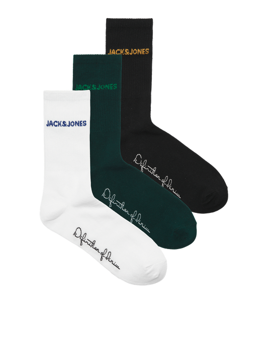 Chaussettes-Jack&jones junior-JACBRUNO TENNIS SOCKS 3 PACK JNR