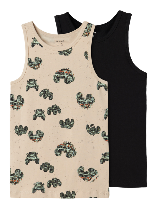 Sous-vêtements Name it kids Nkmtank top 2p peyote monster truck noos