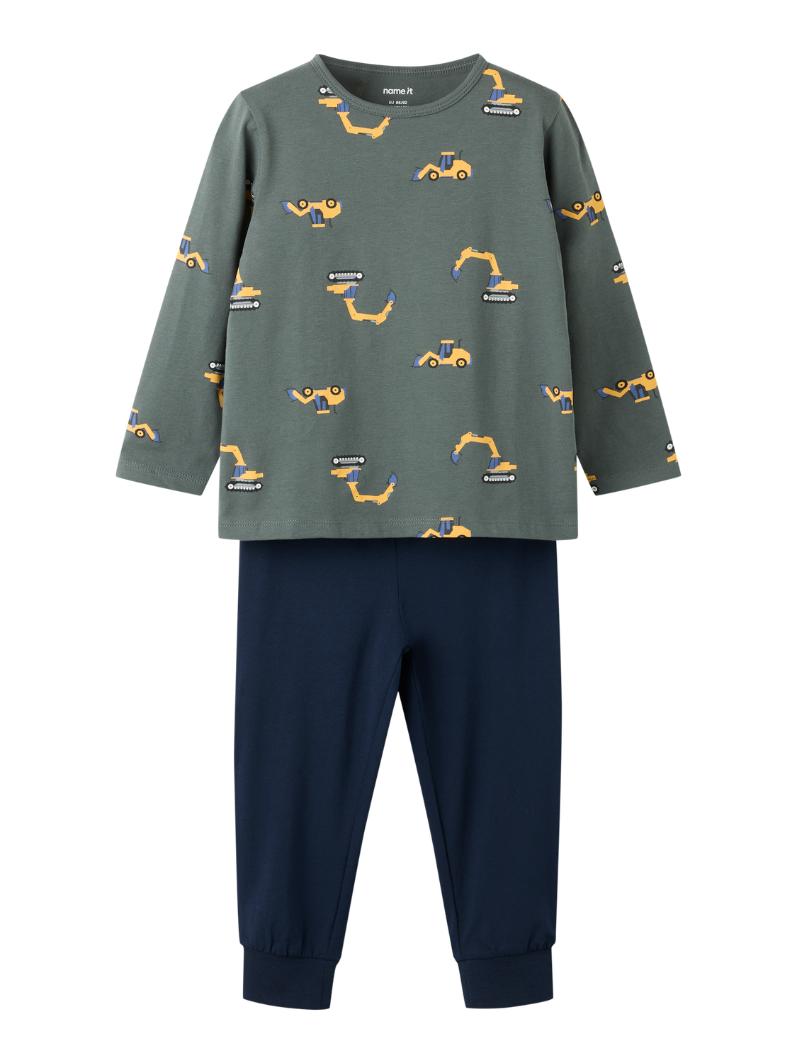 Ensembles pyjama-Name it mini-NMMNIGHTSET EXCAVATOR NOOS