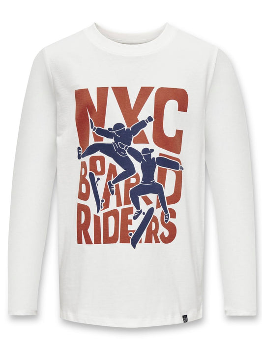 T-shirts Kids only boy Kobmadison l/s back print tee jrs