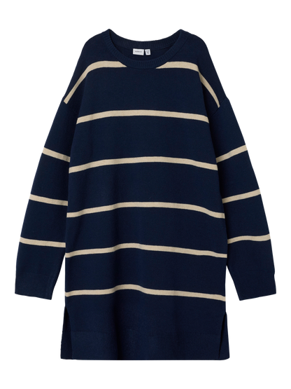 Robe midi Name it kids Nkfodett ls boxy knit dress - birth