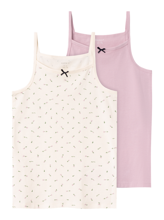 Sous-vêtements Name it kids Nkfstrap top 2p buttercream floral noos