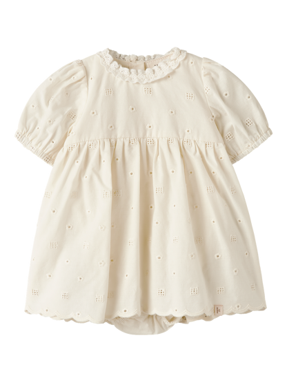 Robe midi bébé fille Lil' Atelier - Flores Lait de coco
