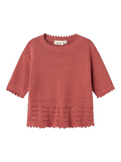 Haut en tricot Lil' atelier mini Nmflola ss knit top lil