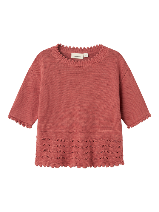 Haut en tricot Lil' atelier mini Nmflola ss knit top lil