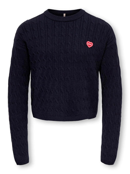 Pull-overs-Kids only girl-KOGIBI LS CABLE O-NECK VD KNT