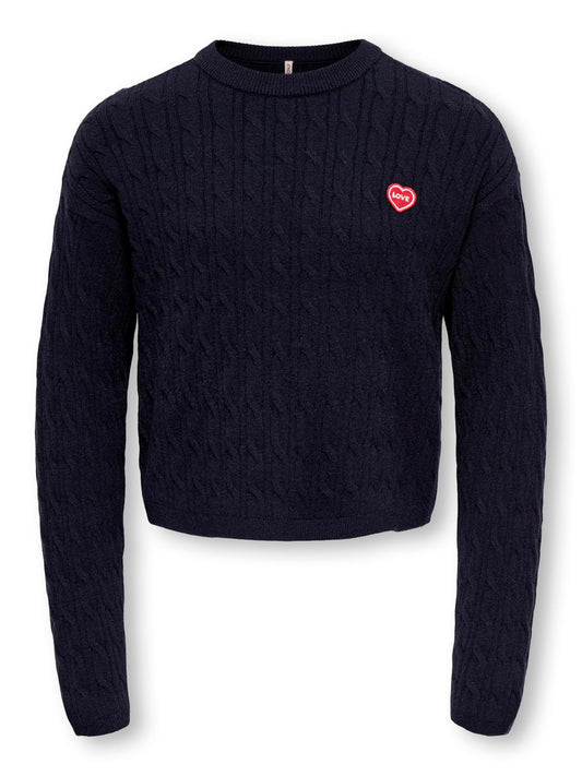 Pull-overs-Kids only girl-KOGIBI LS CABLE O-NECK VD KNT