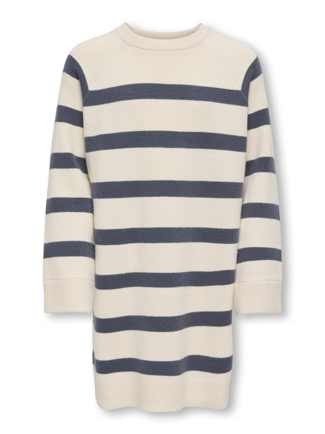 Robe midi Kids only girl Kogkelly life l/s o-neck dress knt