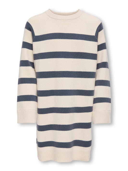 Robe midi Kids only girl Kogkelly life l/s o-neck dress knt