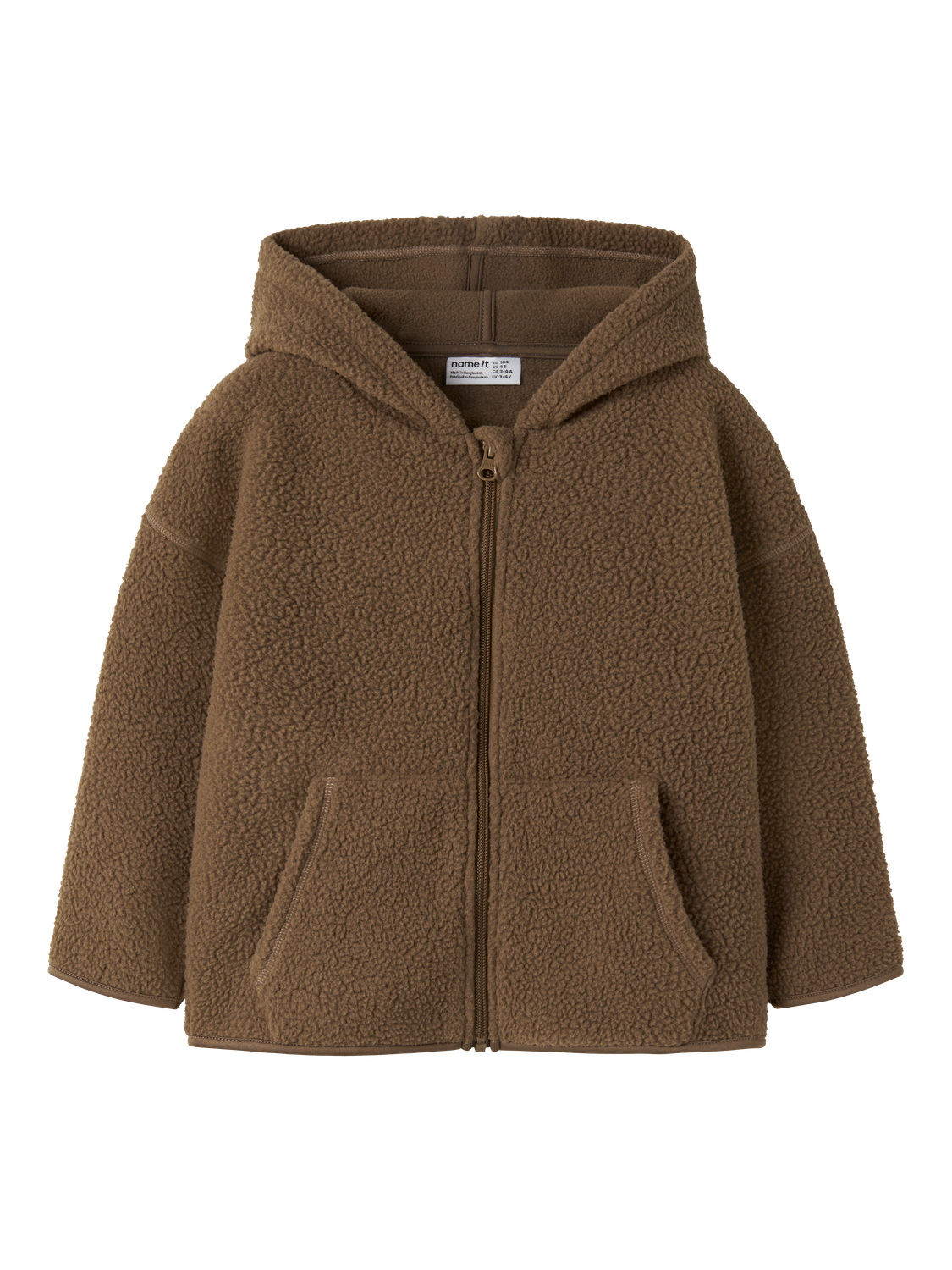 Sweat-Name it mini-NMMRISA OVERSIZE LS TEDDY CARD WH