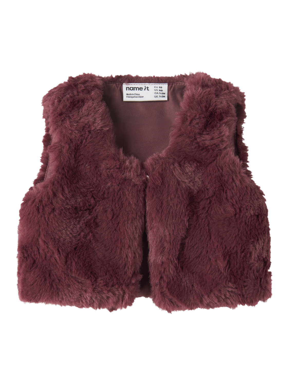 Gilets anti-froid-Name it baby-NBFNANIS FAKE FUR VEST
