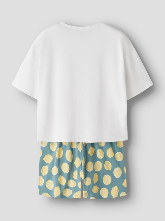 Ensembles pyjama Name it kids Nkfnightset boxy lemon noos