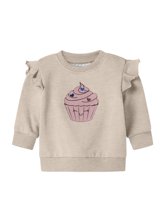 Sweat-shirt Name it baby Nbfnilda ls sweat bru