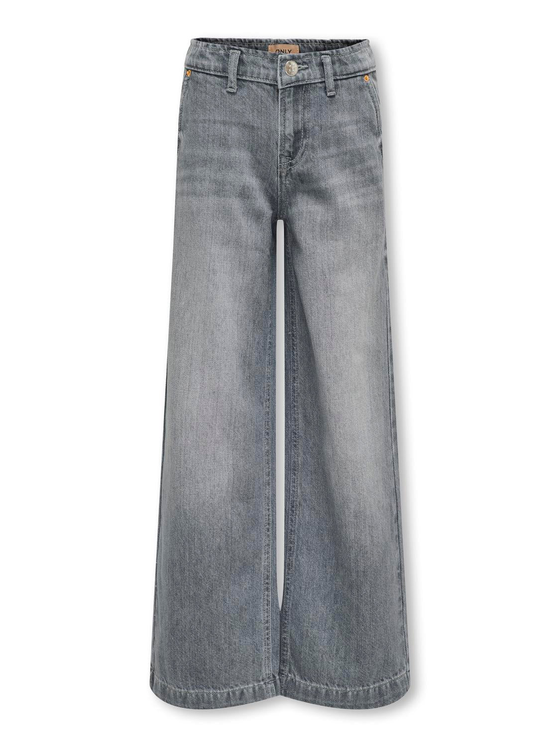 Jeans-Kids mini girl-KMGCOMET WIDE LEG DNM MAT624