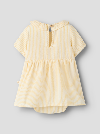 Robe midi bébé fille Lil' Atelier - Folly Lait de coco