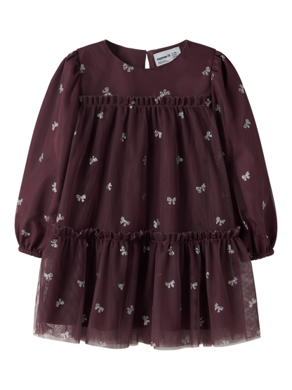 Robe courte-Name it mini-NMFRAMNI LS DRESS