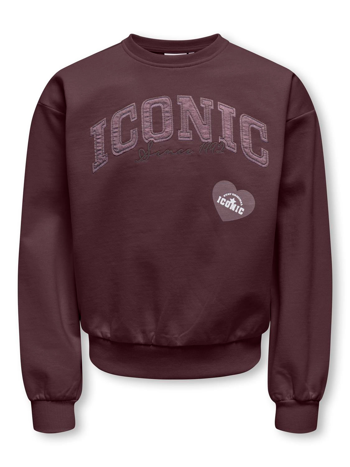 Sweat-shirt col rond imprimé fille Kids Only Girl - Naomie