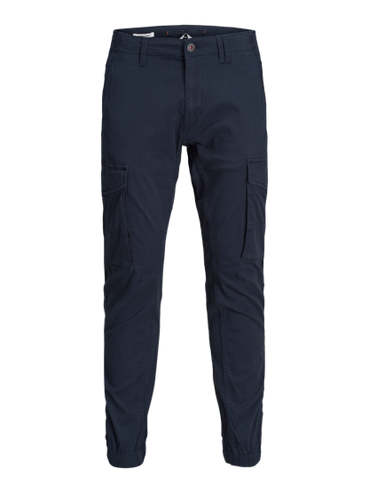 Pantalons cargo-Jack&jones kids-JPSTPAUL JJFLAKE AKM 542 NAVY NOOS JNR