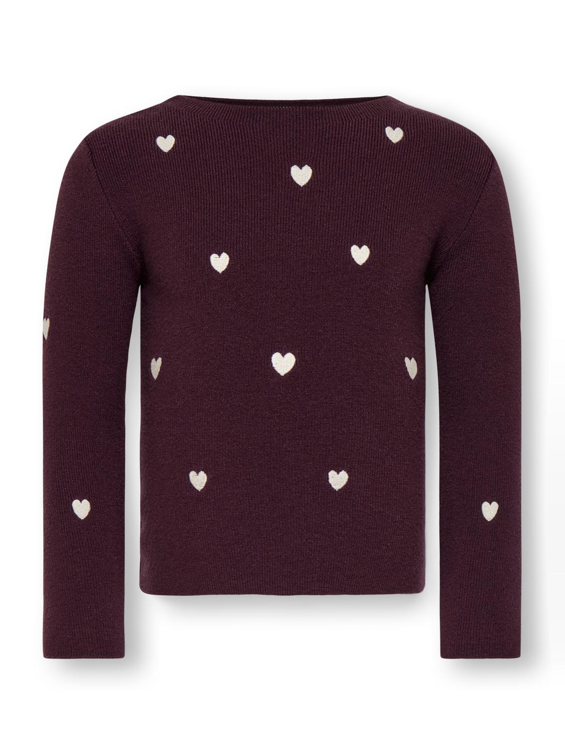 Pull-overs-Kids mini girl-KMGHEARTS L/S PULLOVER KNT