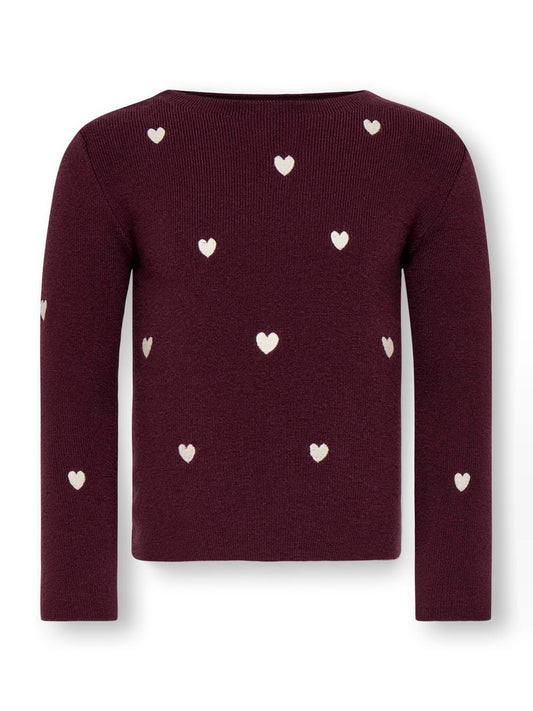 Pull-overs-Kids mini girl-KMGHEARTS L/S PULLOVER KNT