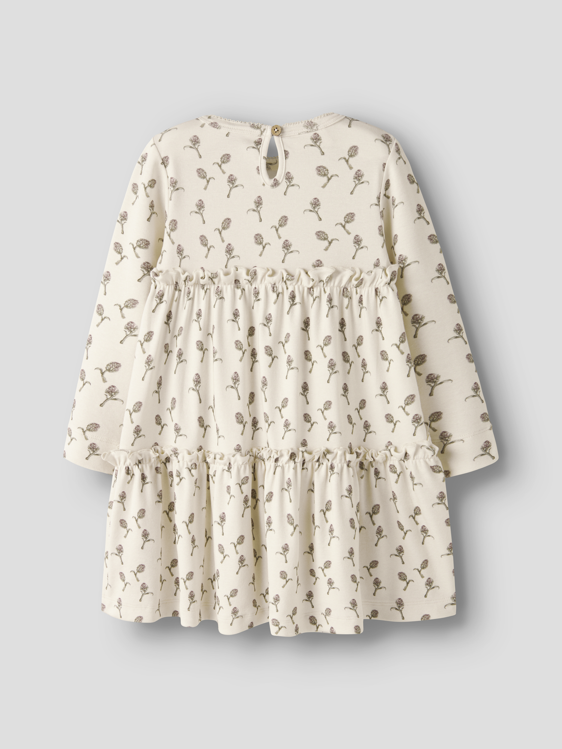 Robe midi fille enfant Lil' Atelier Mini - Gayo Gris tourterelle