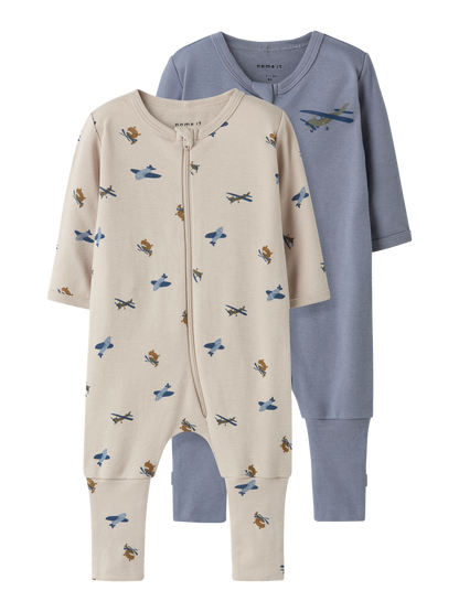Pyjamas Name it baby Nbmnightsuit 2p zip ff airplane noos