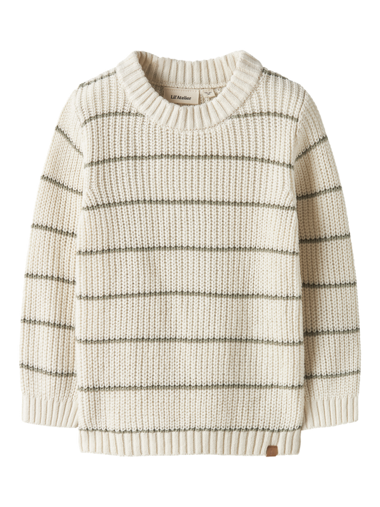 Haut en tricot Lil' atelier mini Nmmemlen ls knit stripes lil