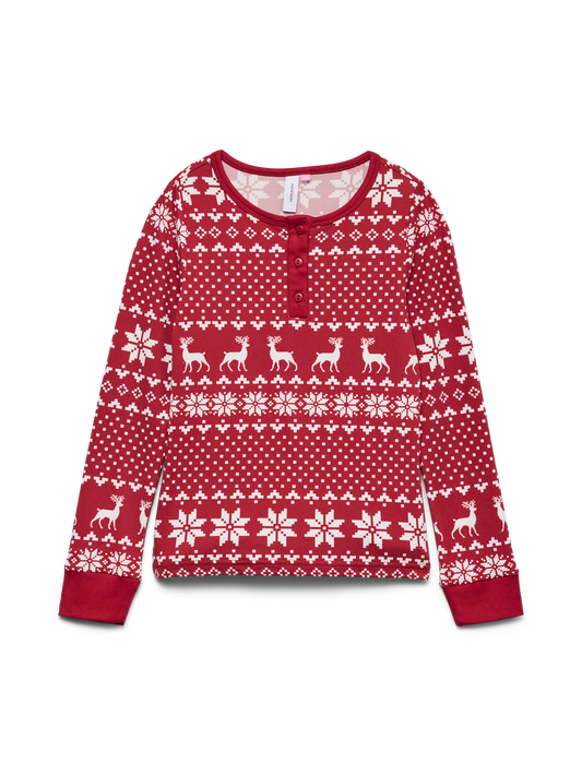 Tops Vero moda girl Vmchris ls button top jrs xmas girl