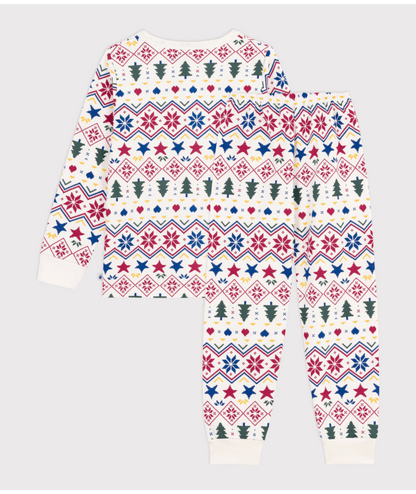 Pyjama mixte hiver en molleton PETIT BATEAU Noël